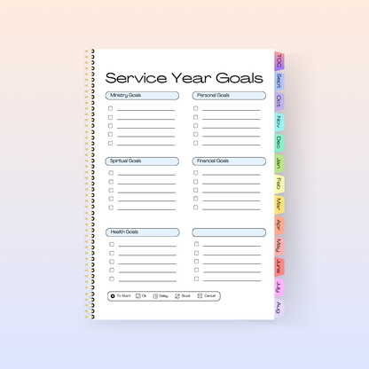 Digital 2024/25 Service Year Planner